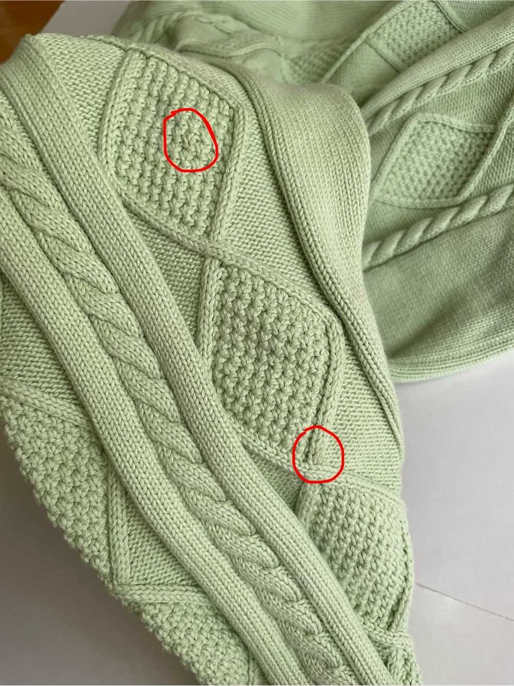 Aritzia Sunday Best Lamora Cable Knit Longline Cardigan in Sagebrush Green - Picture 11 of 14